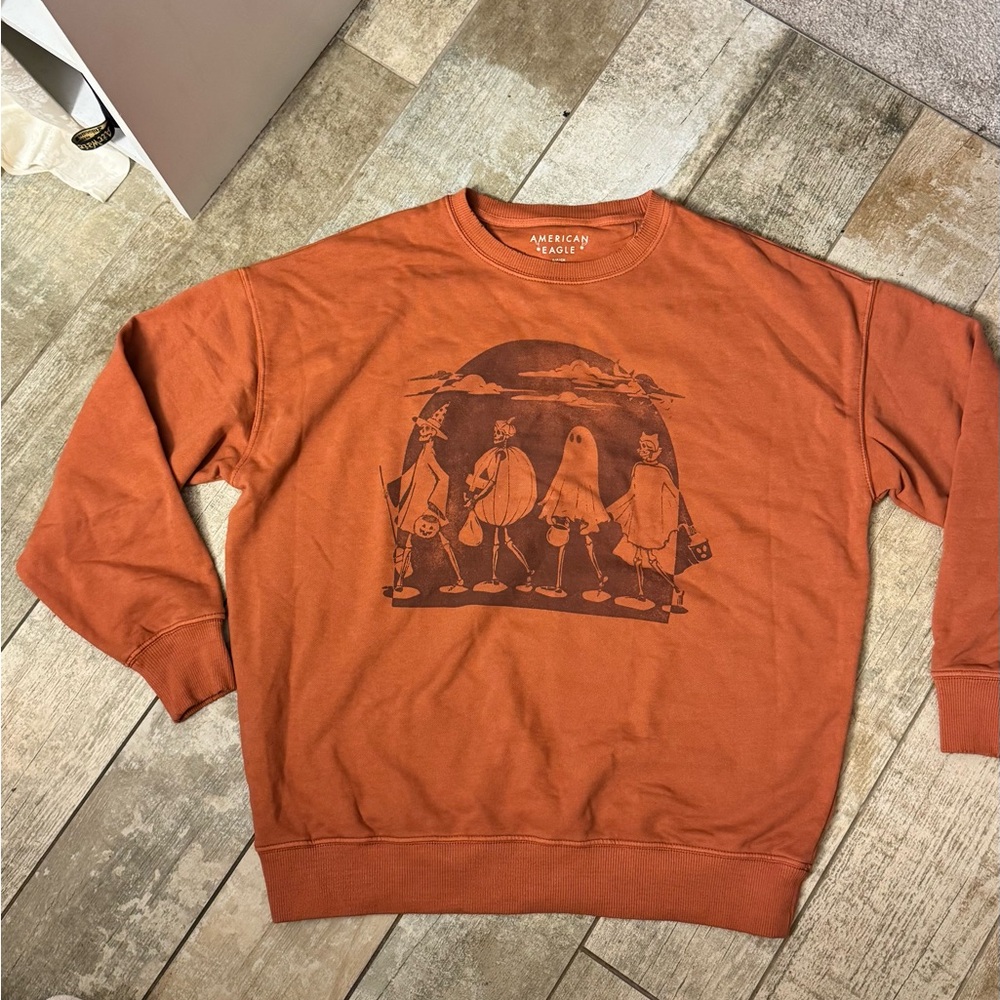 American Eagle Outfitters Woman’s Orange Graphic Crewneck